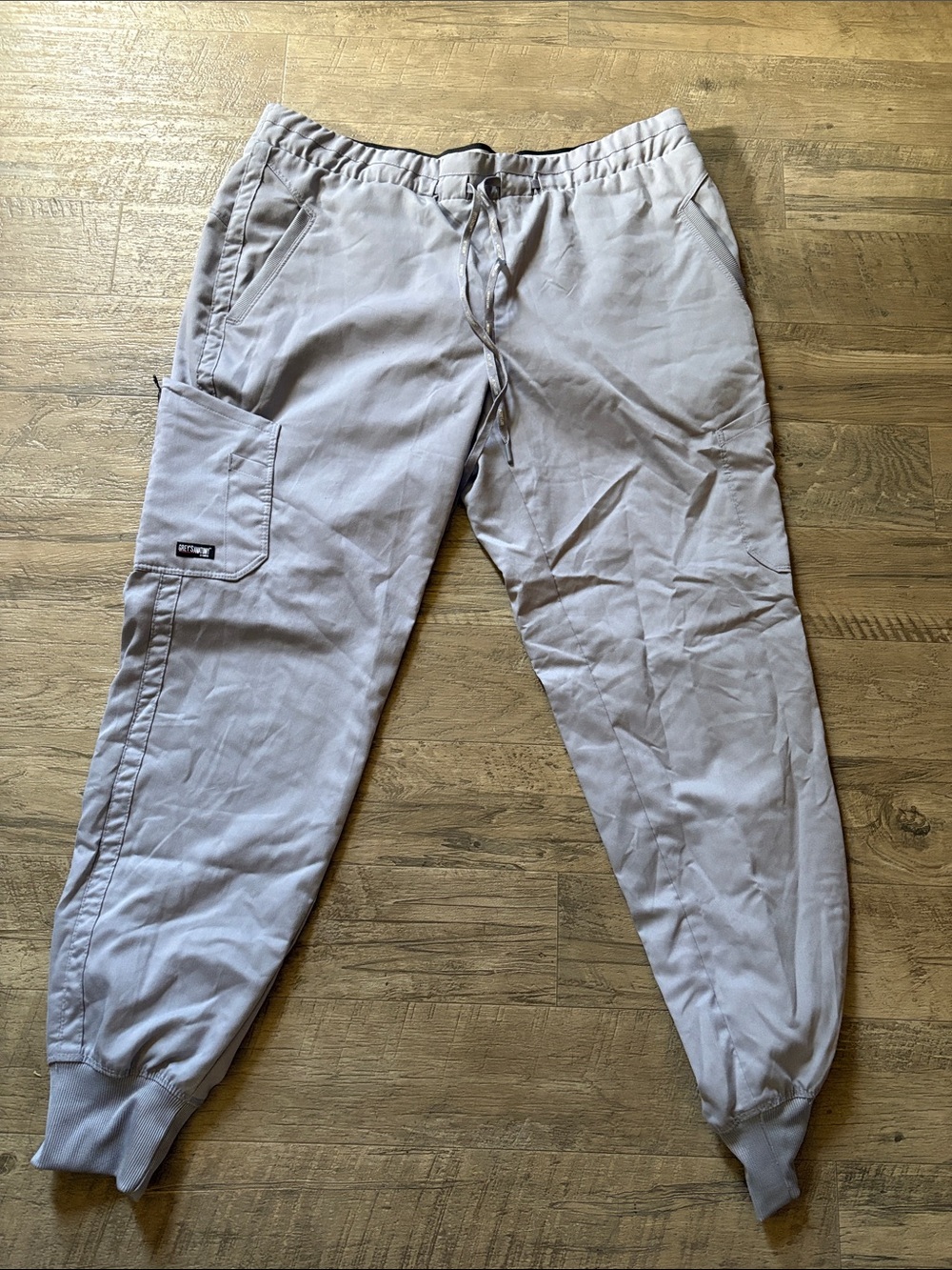 Grey's Anatomy Light Gray Drawstring Jogger Pants